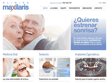Tablet Screenshot of klinikamaxilaris.com